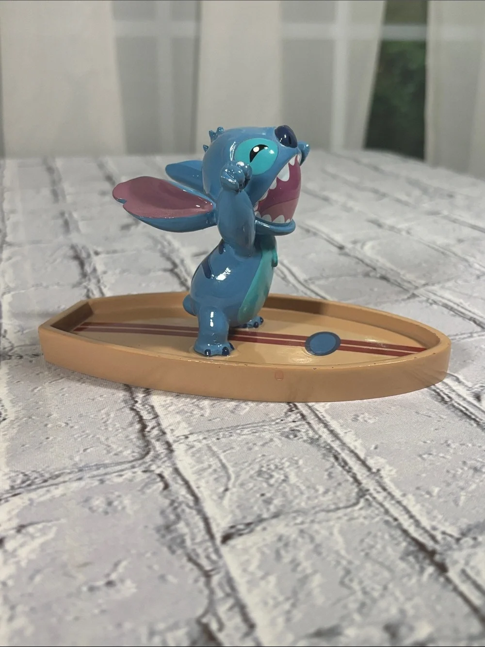 Disney Lilo & Stitch Surfing Statue Trinket Tray